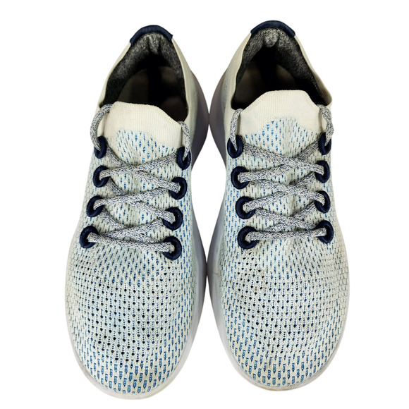 Allbirds Women 10.5 Tree Dasher Running Shoe Light Blue White Lace Up Washable - Picture 8 of 12